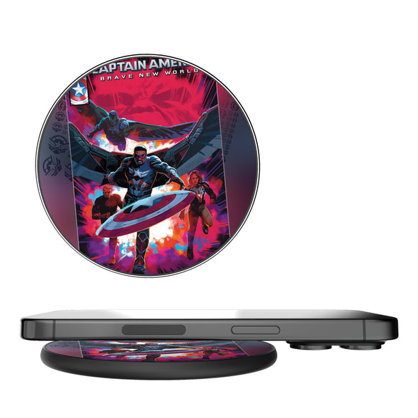 Marvel Avengers Sam Wilson Captain America Cover Art 15-Watt Wireless Charger