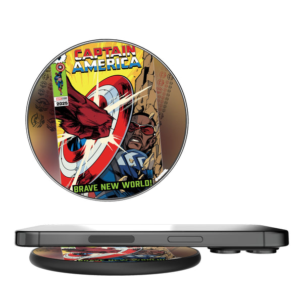 Marvel Avengers Sam Wilson Captain America Classic Cover 15-Watt Wireless Charger