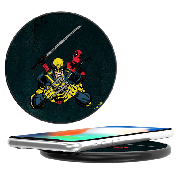 Marvel Deadpool Wolverine Badge 15-Watt Wireless Charger