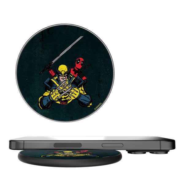 Marvel Deadpool Wolverine Badge 15-Watt Wireless Charger