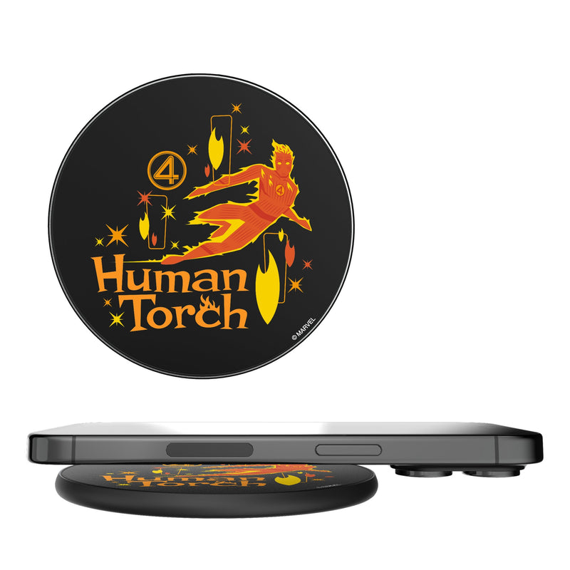 Marvel Human Torch Badge 15-Watt Wireless Charger