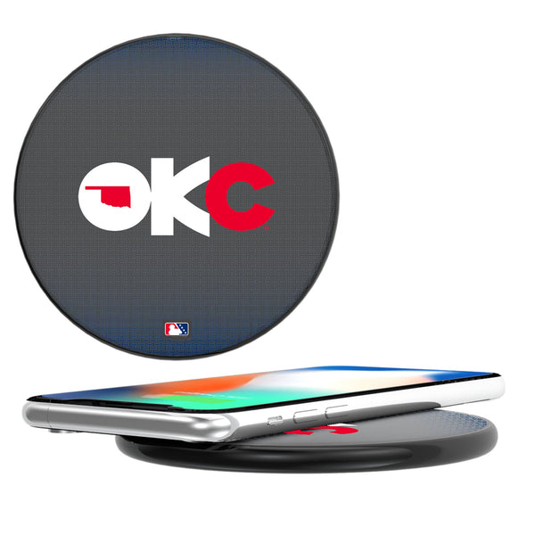 Oklahoma City Baseball Club Linen 15-Watt Wireless Charger