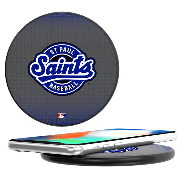 St. Paul Saints Linen 15-Watt Wireless Charger