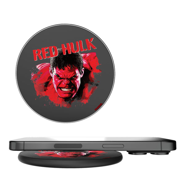 Marvel Avengers Red Hulk Badge 15-Watt Wireless Charger