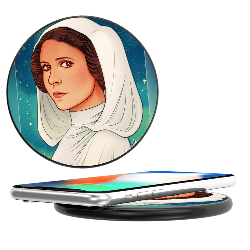 Star Wars Princess Leia Organa Portrait 15-Watt Wireless Charger