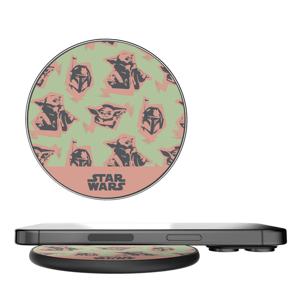 Star Wars: The Mandalorian Grogu Pattern 15-Watt Wireless Charger