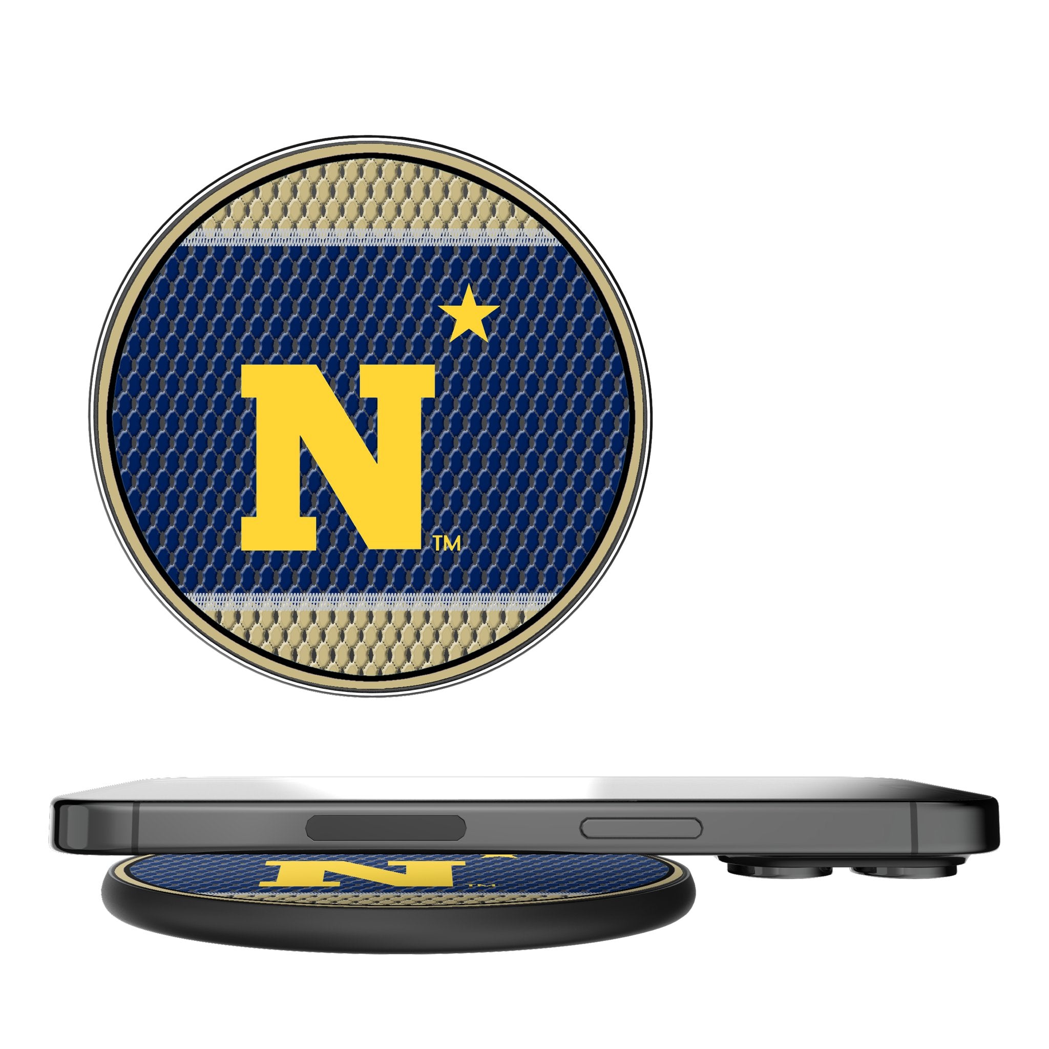 United State Naval Academy Midshipmen Mesh 15-Watt Wireless Charger