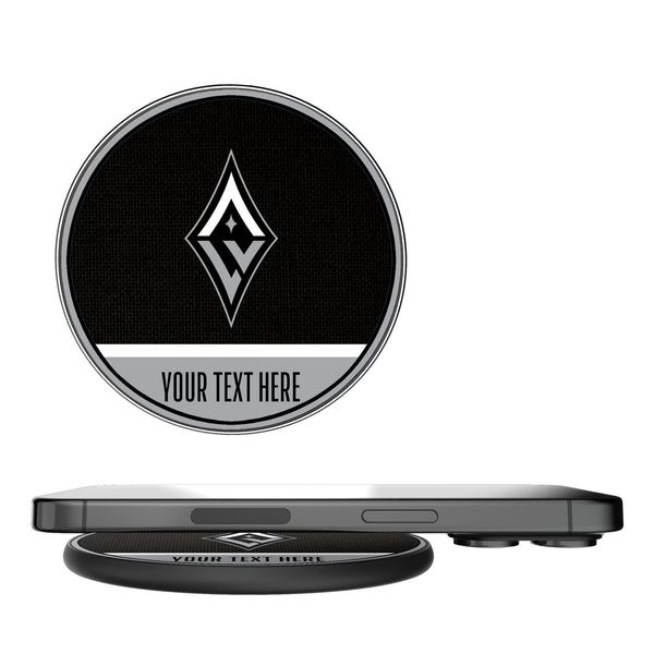 Las Vegas Aces Personalized Endzone Solid 15-Watt Wireless Charger