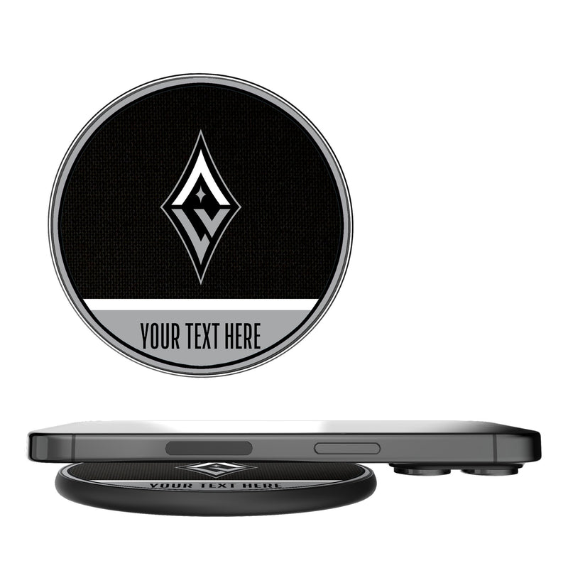 Las Vegas Aces Personalized Endzone Solid 15-Watt Wireless Charger