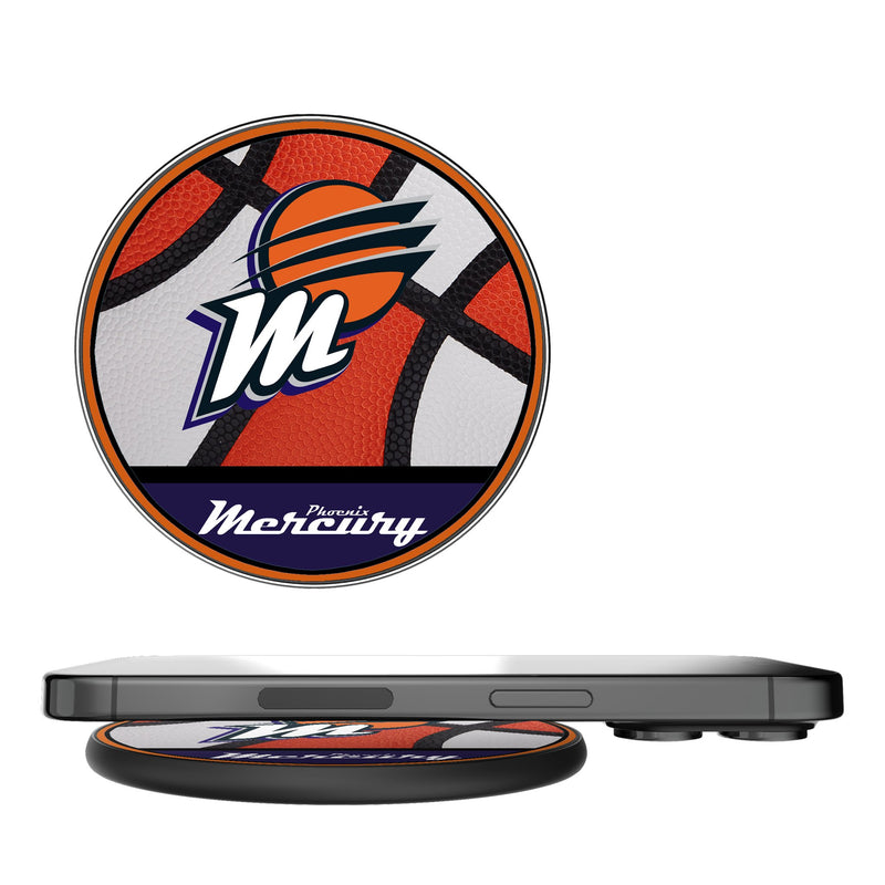 Phoenix Mercury Basketball 15-Watt Wireless Charger