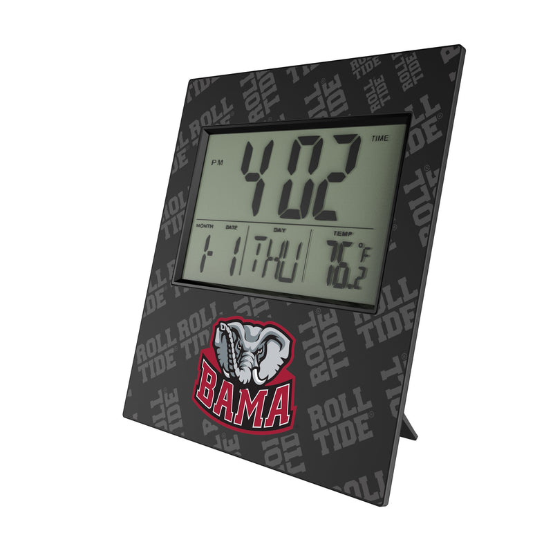 University of Alabama Crimson Tide Script A Quadtile Wall Clock