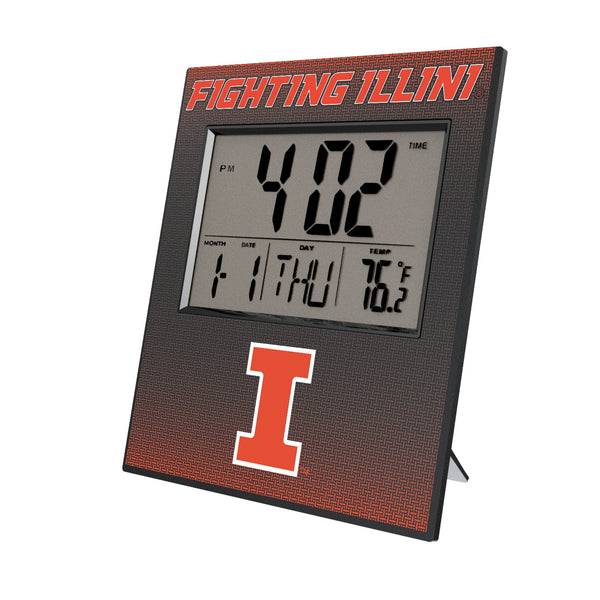 University of Illinois Fighting Illini Linen Wall Clock