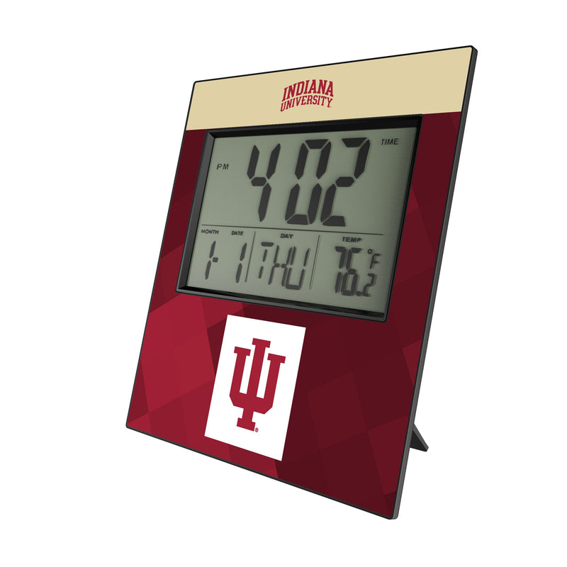 Indiana University Hoosiers Color Block Wall Clock