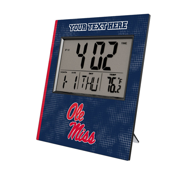 University of Mississippi Rebels Personalized Hatch Wall Clock
