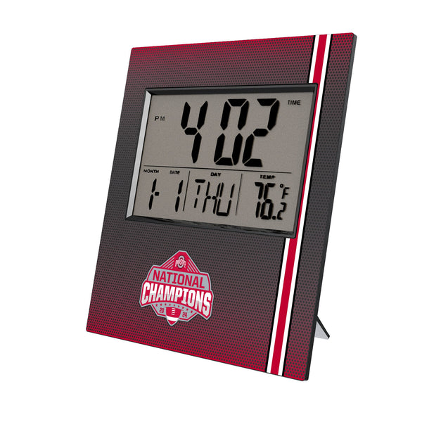 Ohio State University Buckeyes 2024 College Football Playoff National Champion Wall Clock