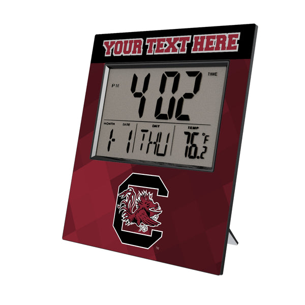 University of South Carolina Gamecocks Personalized Color Block Wall Clock
