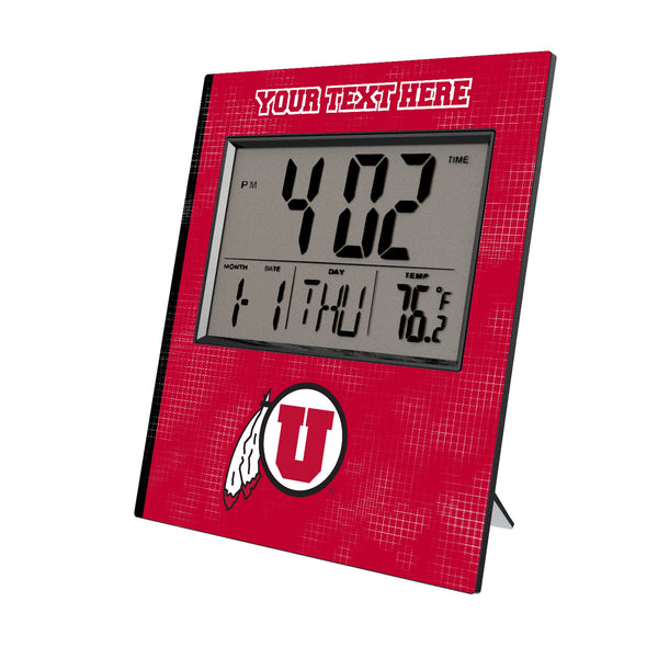 University of Utah Utes Personalized Hatch Wall Clock