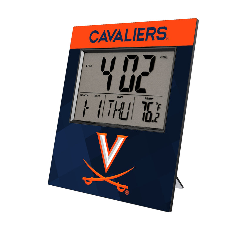 University of Virginia Cavaliers Color Block Wall Clock