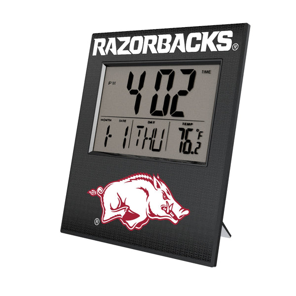 University of Arkansas Fayetteville Razorbacks Linen Wall Clock