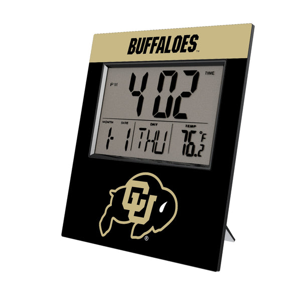 University of Colorado Buffaloes Color Block Wall Clock