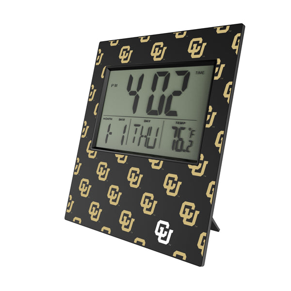 University of Colorado Buffaloes Fashion Pattern Wall Clock