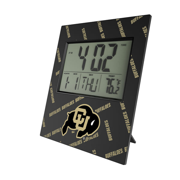 University of Colorado Buffaloes Quadtile Wall Clock