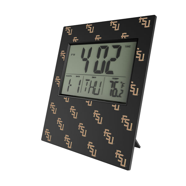 Florida State University Seminoles Fashion Pattern Wall Clock