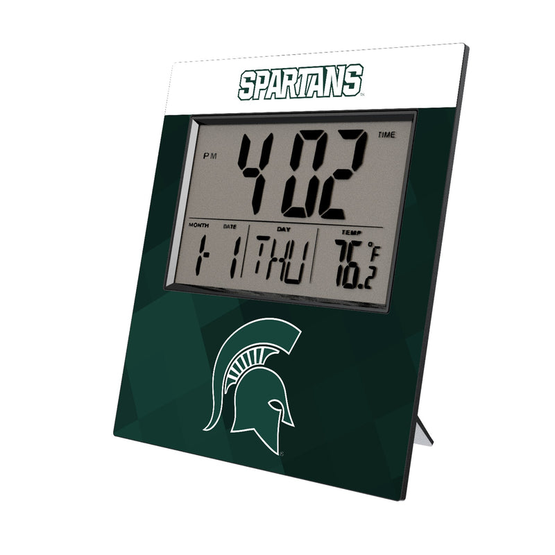 Michigan State University Spartans Color Block Wall Clock