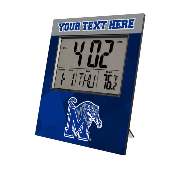 University of Memphis Tigers Personalized Color Block Wall Clock