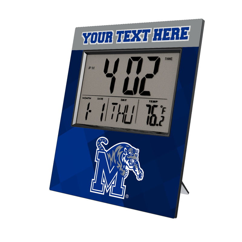 University of Memphis Tigers Personalized Color Block Wall Clock
