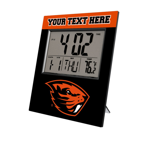 Oregon State University Beavers Personalized Color Block Wall Clock