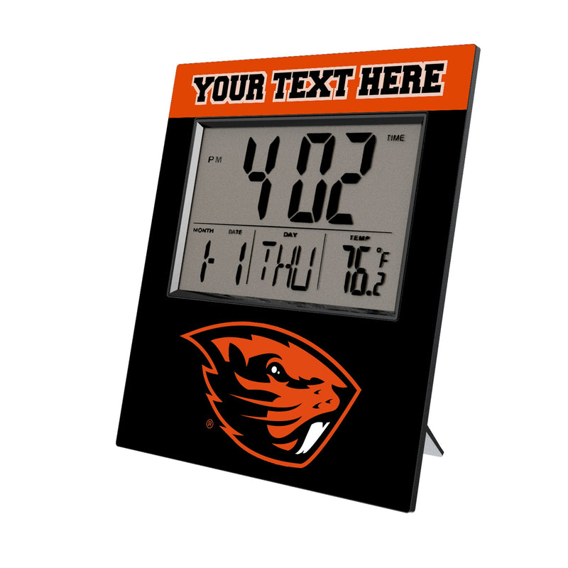 Oregon State University Beavers Personalized Color Block Wall Clock