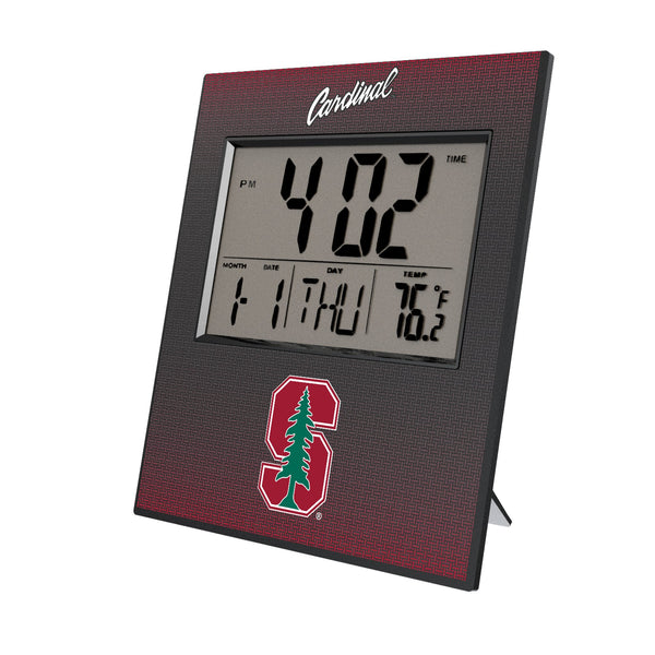 Stanford University Cardinal Linen Wall Clock