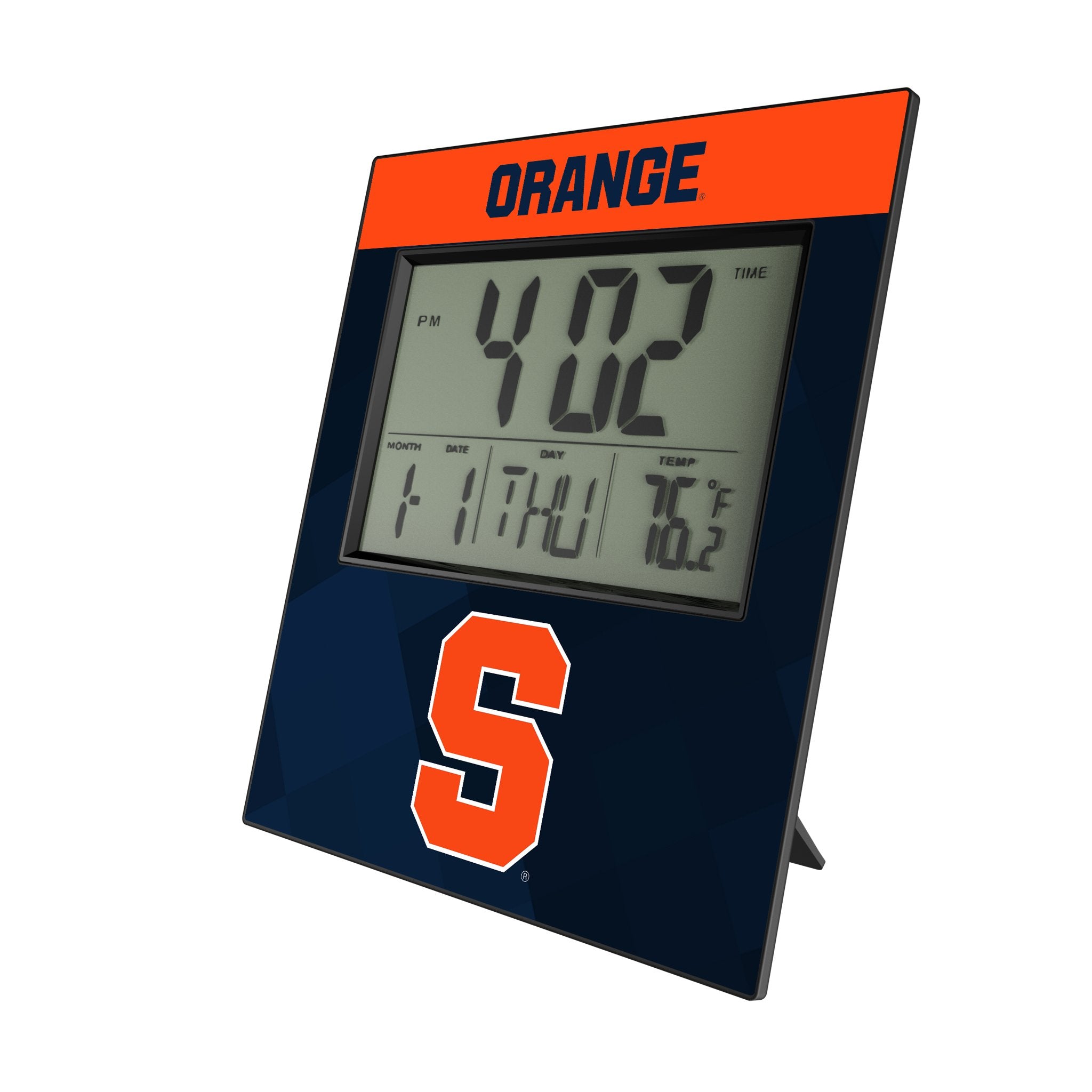 Syracuse University Orange Color Block Wall Clock