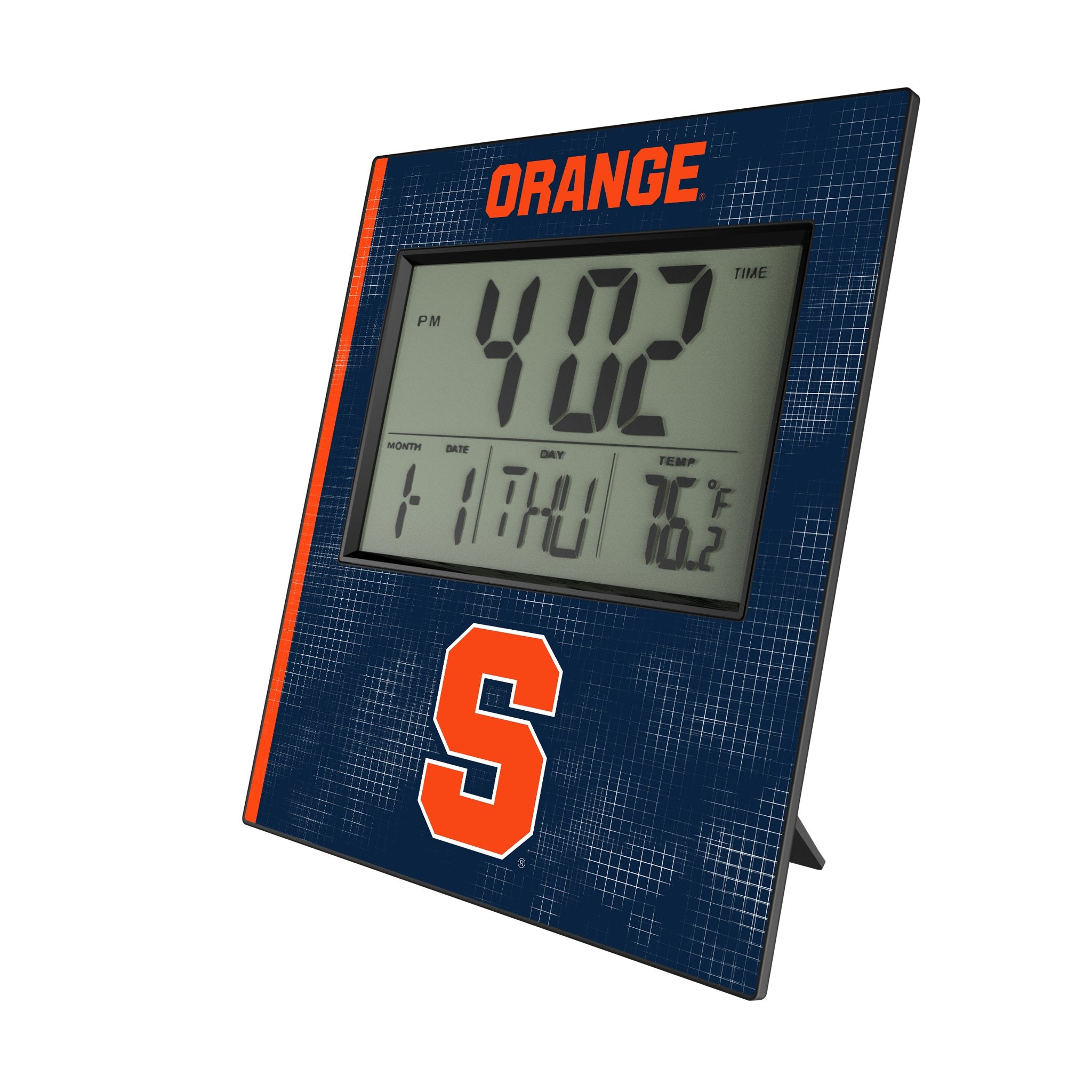 Syracuse University Orange Hatch Wall Clock