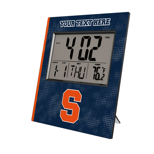 Syracuse University Orange Personalized Hatch Wall Clock