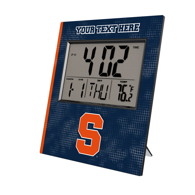 Syracuse University Orange Personalized Hatch Wall Clock