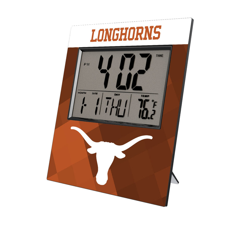 University of Texas Longhorns Color Block Wall Clock