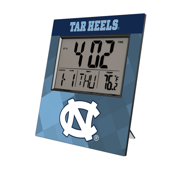University of North Carolina Tar Heels Color Block Wall Clock