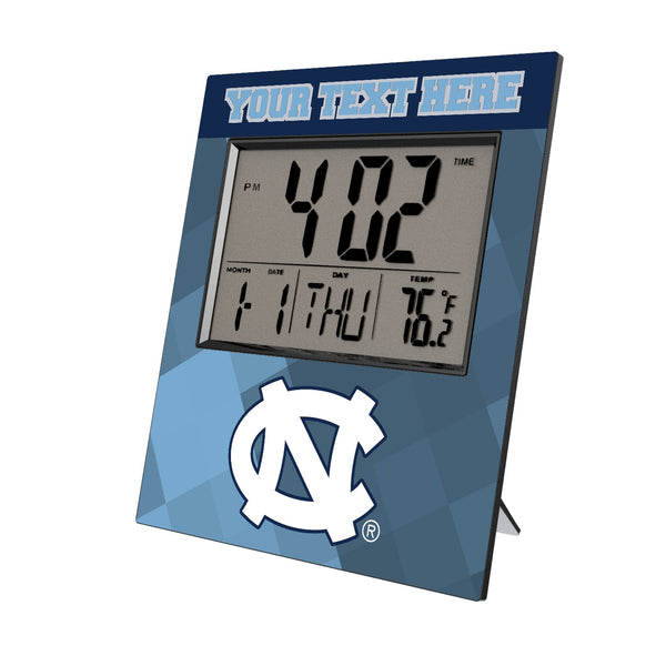 University of North Carolina Tar Heels Personalized Color Block Wall Clock