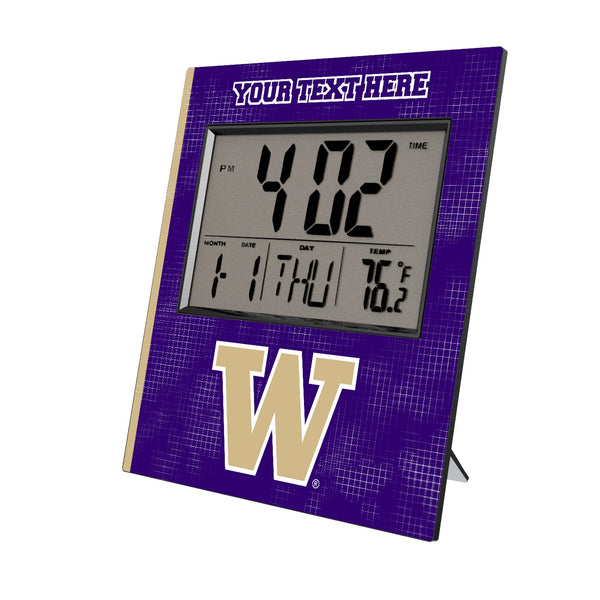 University of Washington Huskies Personalized Hatch Wall Clock