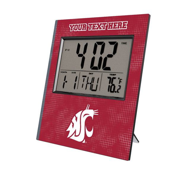Washington State University Cougars Personalized Hatch Wall Clock