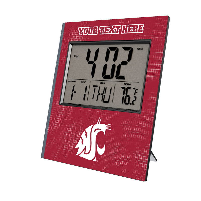 Washington State University Cougars Personalized Hatch Wall Clock