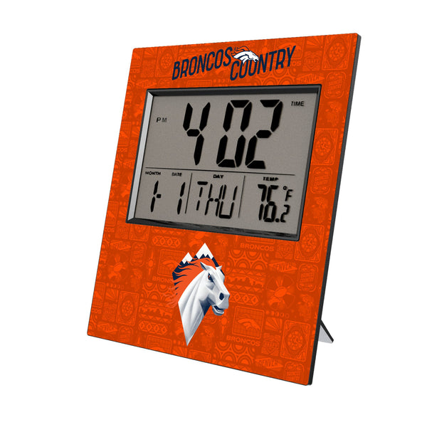 Denver Broncos 2024 Illustrated Limited Edition Wall Clock