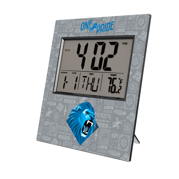 Detroit Lions 2024 Illustrated Limited Edition Wall Clock