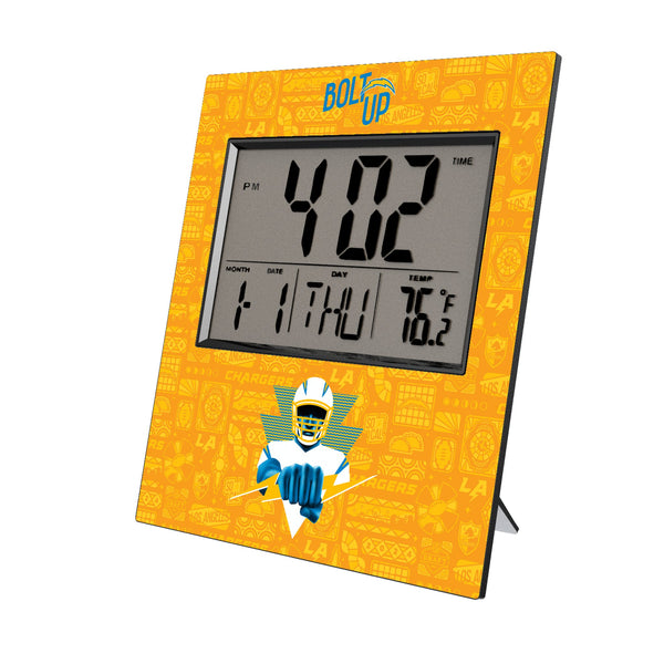 Los Angeles Chargers 2024 Illustrated Limited Edition Wall Clock