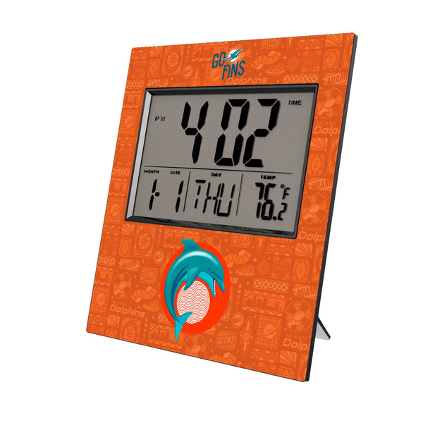 Miami Dolphins 2024 Illustrated Limited Edition Wall Clock