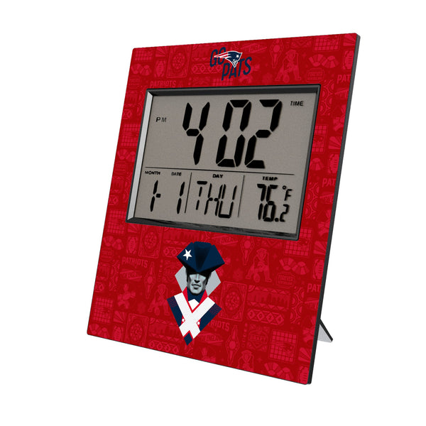 New England Patriots 2024 Illustrated Limited Edition Wall Clock