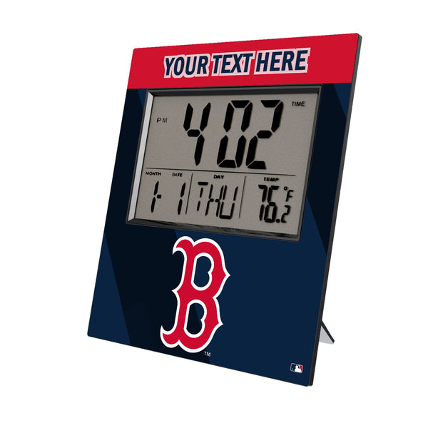 Boston Red Sox Personalized Color Block Wall Clock