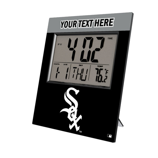 Chicago White Sox Personalized Color Block Wall Clock